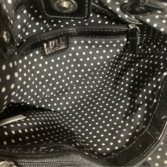 Lulu by Lulu Guinness It’s a Dog’s Life Red & Black Tote Bag - Picture 12 of 14